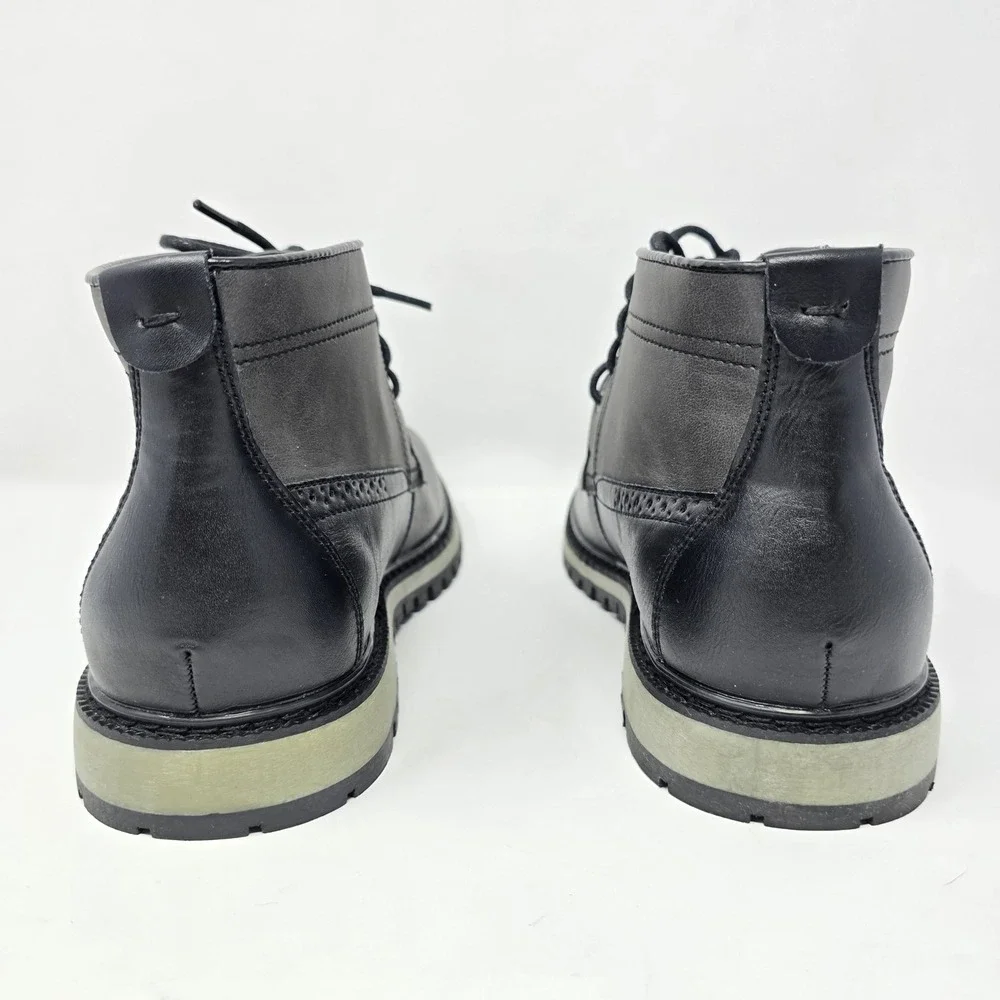 Hawke & Co Mens Fairweather Black Grey Chukka Boots Memory Foam Size 8.5 NEW